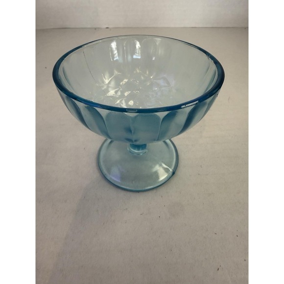U.S. Glass Other - US Glass Aunt Polly Blue Sherbet Ice Cream Bowl Depression Glass